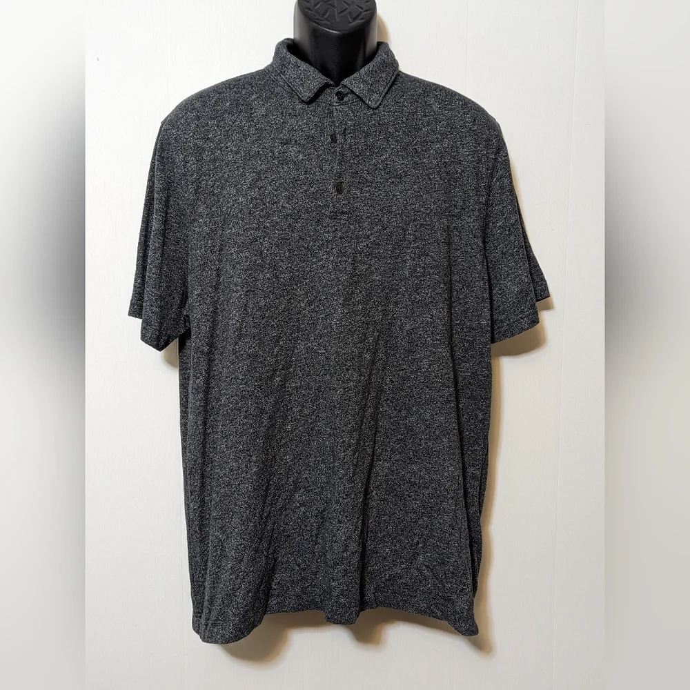 Men's Banana Republic Polo Short Sleeves Gray Size XL